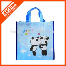 Happy Sky Blue Non Woven Shoulder Shopping Bag